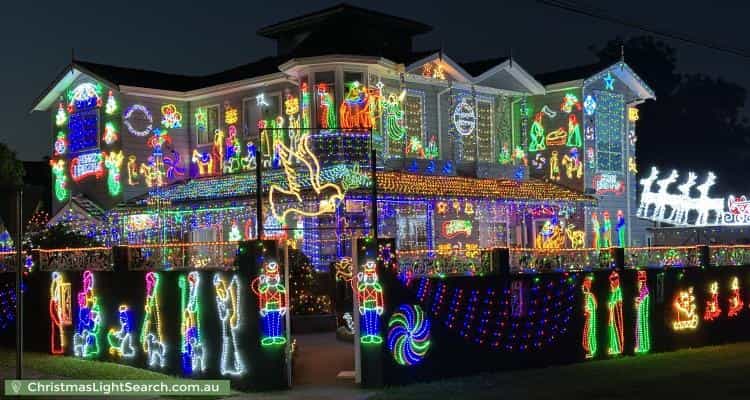 Christmas Light display at 28 Hixson Street, Bankstown