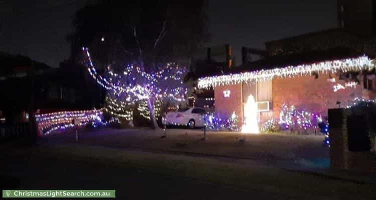Christmas Light display at 3 Cleveland Court, Dandenong North