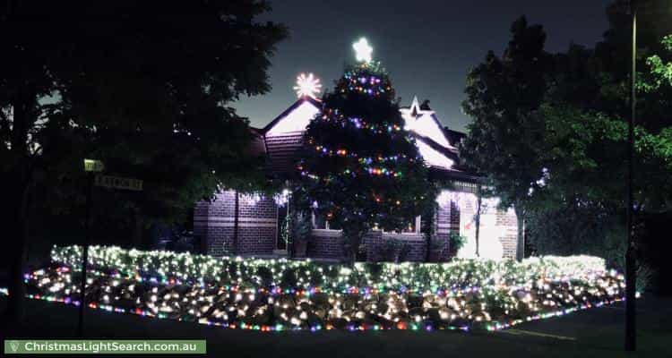Christmas Light display at  Treeby Boulevard, Mordialloc