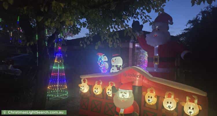 Christmas Light display at  RM Williams Drive, Walkley Heights