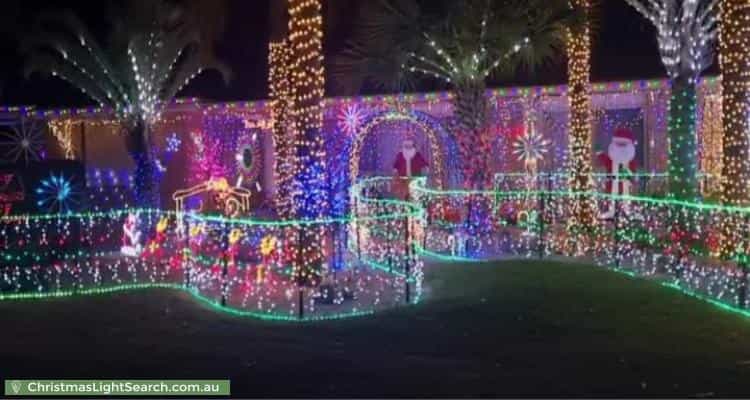 Christmas Light display at 19 Ivythorne Grove, Kiara