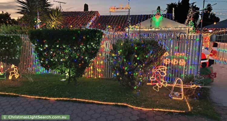 Christmas Light display at 6 Albara Road, Ingle Farm