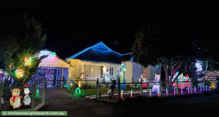Christmas Light display at 8 Lionel Crescent, Croydon