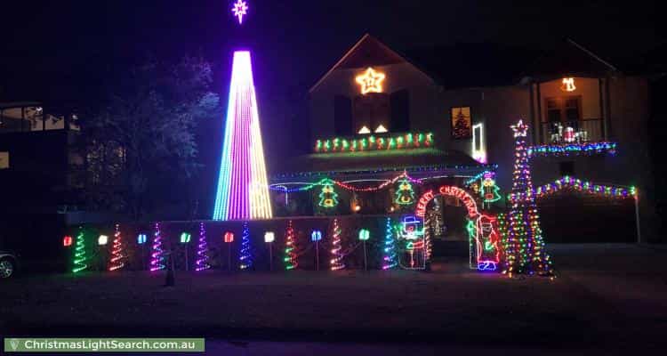 Christmas Light display at 11 Curruthers Road, Mount Pleasant