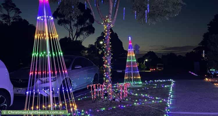 Christmas Light display at 108 Wurundjeri Boulevard, Berwick