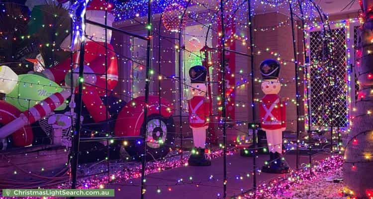 Christmas Light display at 108 Wurundjeri Boulevard, Berwick