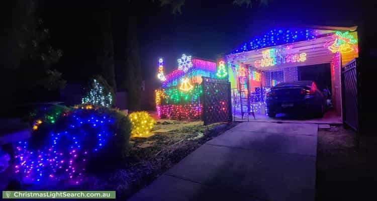 Christmas Light display at 6 Jean Court, Golden Grove