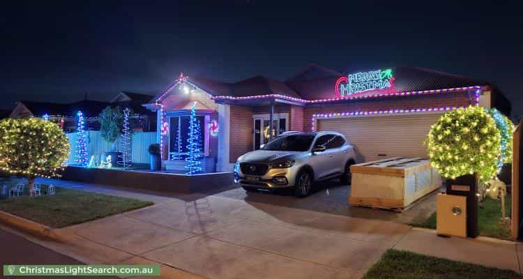 Christmas Light display at 8 Furniss Court, Osborne