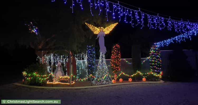 Christmas Light display at 15 Gilbert Street, Clayton Bay