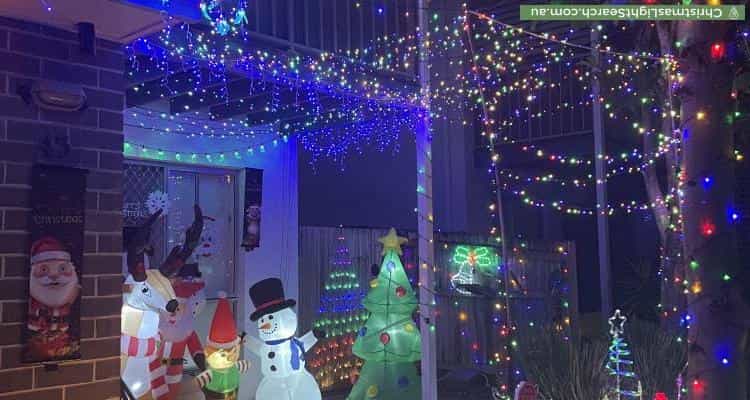 Christmas Light display at 21 Emma Street, Bracken Ridge