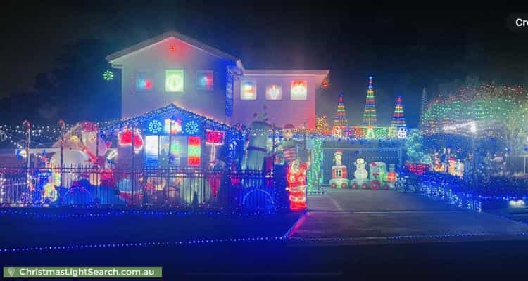 Christmas Light display at 62 Stockholm Avenue, Hassall Grove