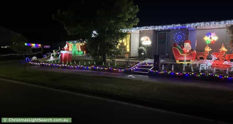 Christmas Light display at 9 Reeve Place, Rowville