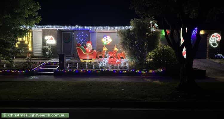 Christmas Light display at 9 Reeve Place, Rowville