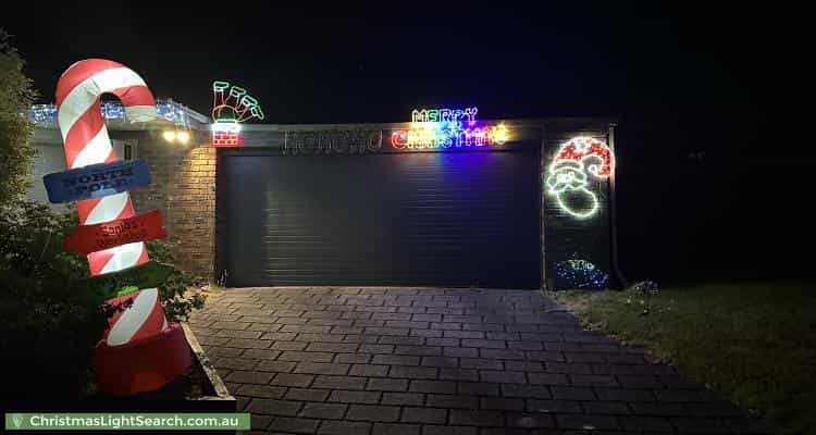 Christmas Light display at 9 Reeve Place, Rowville