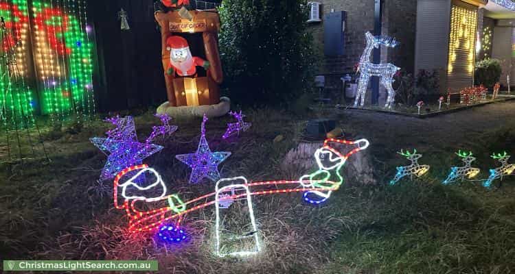 Christmas Light display at 9 Reeve Place, Rowville