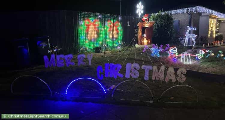 Christmas Light display at 9 Reeve Place, Rowville