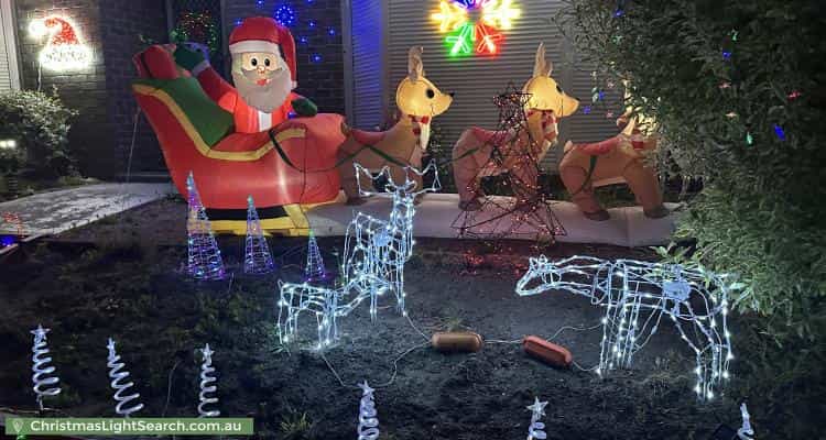 Christmas Light display at 9 Reeve Place, Rowville