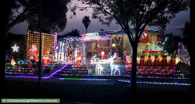 Christmas Light display at 18 Tyloid Square, Wantirna