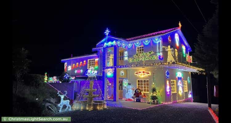 Christmas Light display at 89 Onkaparinga Road, Bridgewater
