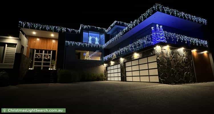 Christmas Light display at 6 Park Avenue, Plenty