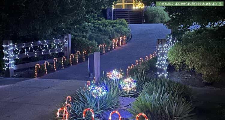 Christmas Light display at 6 Park Avenue, Plenty