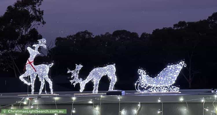 Christmas Light display at 6 Park Avenue, Plenty