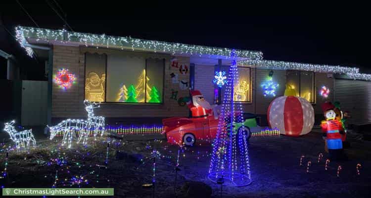 Christmas Light display at 6 Oldham Avenue, Modbury Heights