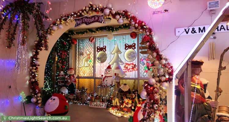 Christmas Light display at 79 Hanworth Street, Balcatta