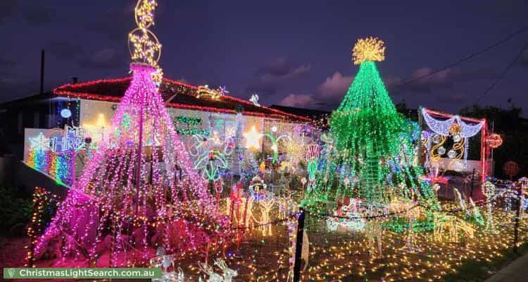 Christmas Light display at 79 Hanworth Street, Balcatta
