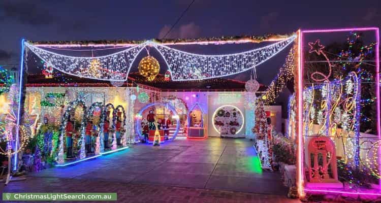 Christmas Light display at 79 Hanworth Street, Balcatta