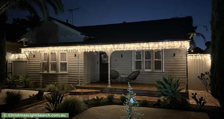 Christmas Light display at 27 Soudan Street, Coburg