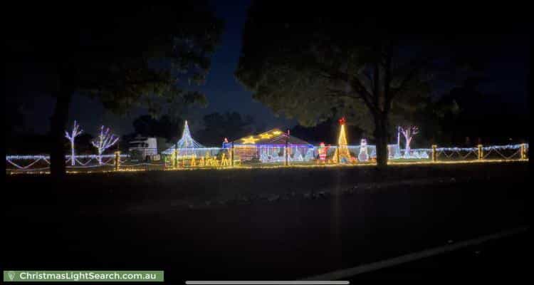 Christmas Light display at 69-71 Border Crescent, New Beith