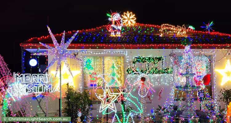 Christmas Light display at 79 Hanworth Street, Balcatta