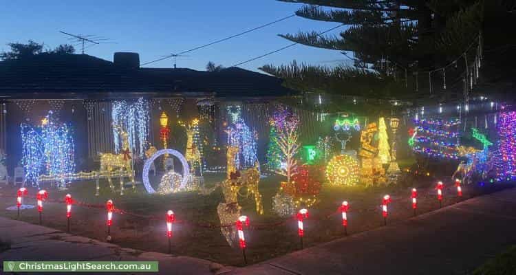 Christmas Light display at 47 Betula Avenue, Bundoora