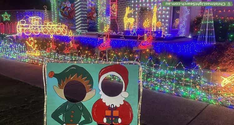 Christmas Light display at 34 Crepe Avenue, Cranbourne West
