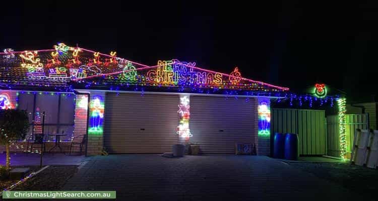 Christmas Light display at 115 President Avenue, Andrews Farm