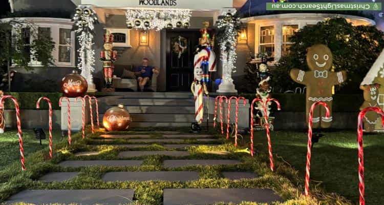 Christmas Light display at 236 Woodland Street, Strathmore
