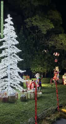 Christmas Light display at 236 Woodland Street, Strathmore