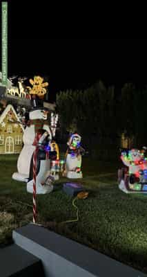 Christmas Light display at 236 Woodland Street, Strathmore
