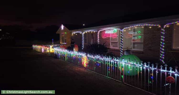 Christmas Light display at 1 Biralee Crescent, Beacon Hill