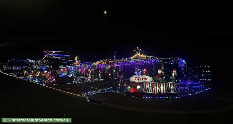 Christmas Light display at 2 Robert Lewis Court, Gordon