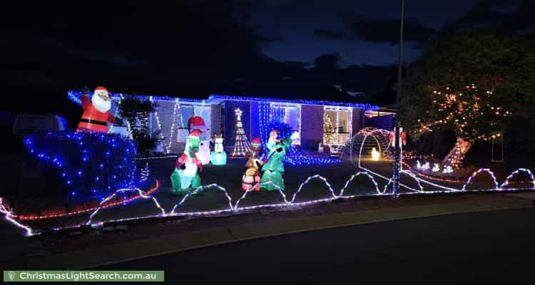 Christmas Light display at 29 Benson Crescent, Calwell