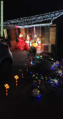 Christmas Light display at 6 Kalori Avenue, Wyoming