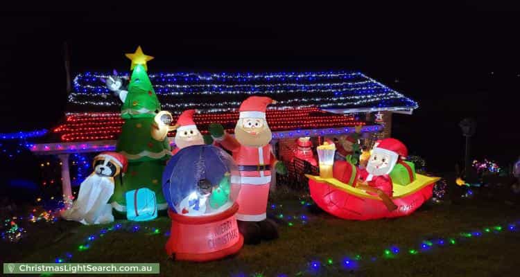 Christmas Light display at 6 Kalori Avenue, Wyoming