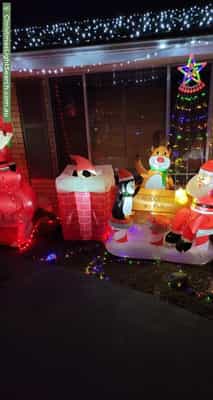 Christmas Light display at 6 Kalori Avenue, Wyoming