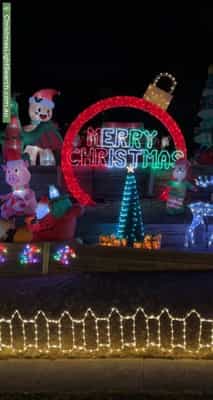 Christmas Light display at 17 Arcadia Way, Eltham North
