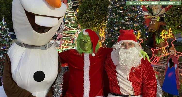 Christmas Light display at 5 Dickson Avenue, Mount Warrigal