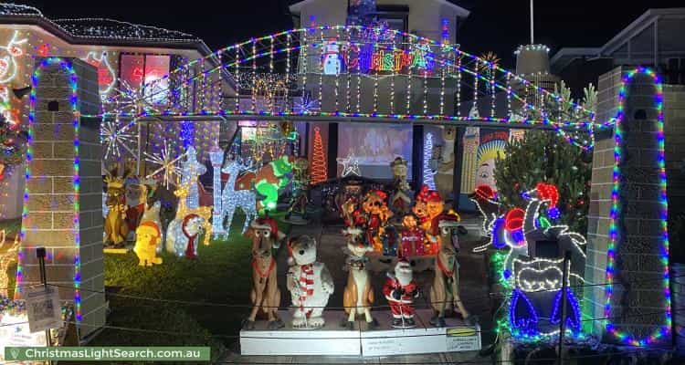 Christmas Light display at 5 Dickson Avenue, Mount Warrigal