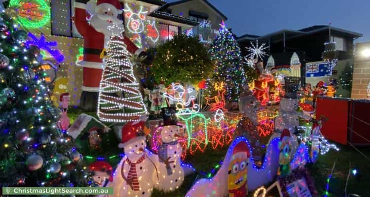 Christmas Light display at 5 Dickson Avenue, Mount Warrigal
