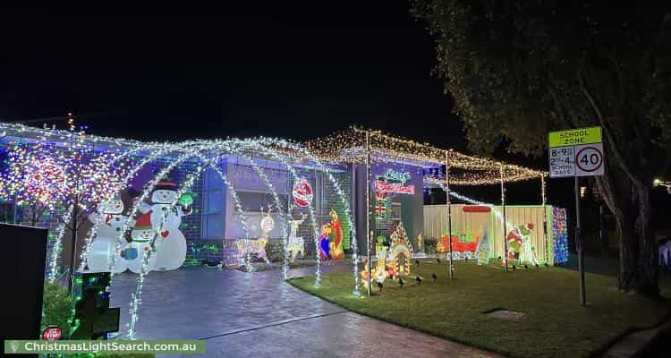 Christmas Light display at 34 Waterfall Crescent, Cranebrook